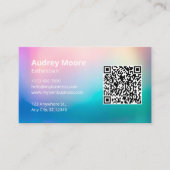 Huidverzorging Estheetiker QR Code Visitekaartje (Voorkant)