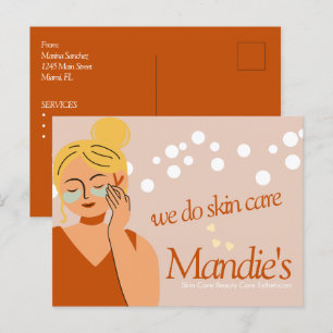 Huidverzorging Estheetische Zaken Salon Branding Briefkaart