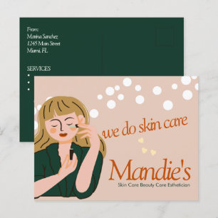 Huidverzorging Estheetische Zaken Salon Branding C Briefkaart