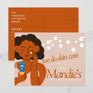 Huidverzorging Estheetische Zaken Salon Branding D Briefkaart