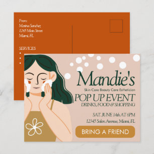 Huidverzorging Estheetische Zaken Salon Pop-Up Eve Briefkaart