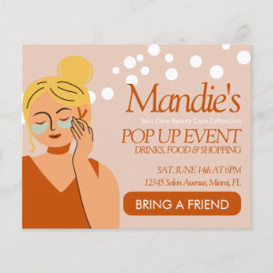 Huidverzorging Estheetische Zaken Salon Pop-up Eve Flyer
