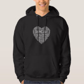  Huidverzorging Hart Huidverzorging Esthetician Hoodie (Voorkant)