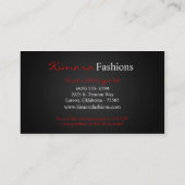 Huidverzorging Massage Spa Vector Girl Visitekaart Visitekaartje (Achterkant)