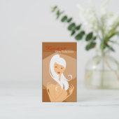 Huidverzorging Massage Spa Vector Girl Visitekaart Visitekaartje (Staand voorkant)