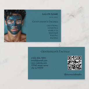 Huidverzorgingsbehandelingen voor mannen QR-code Visitekaartje