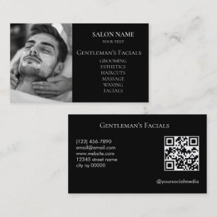 Huidverzorgingsbehandelingen voor mannen QR-code Visitekaartje