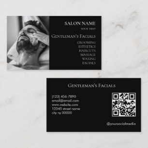 Huidverzorgingsbehandelingen voor mannen QR-code Visitekaartje