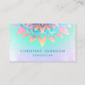 huidverzorgingslotusdecor visitekaartje (Voorkant)