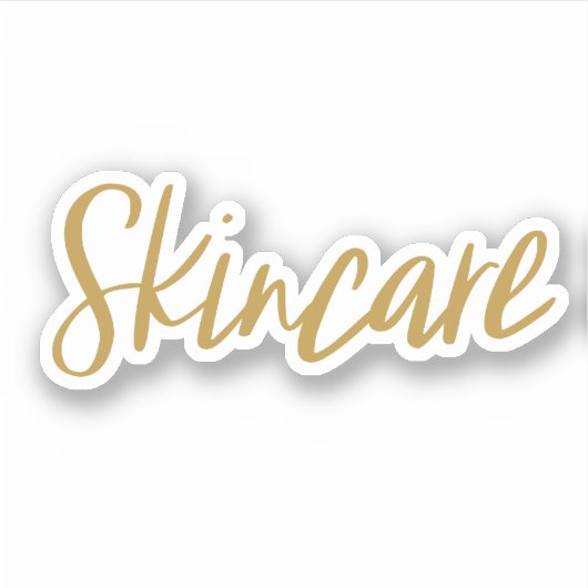 Huidverzorgingsopslag Sticker (Voorkant)