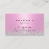 Huidverzorgingssalon Spa Esthetisch Modern Roze Zi Visitekaartje (Achterkant)