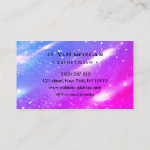 Huidverzorgingsspecialist bold Typography Holograp Visitekaartje (Achterkant)