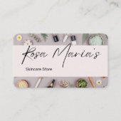 huidverzorgingswinkel visitekaartje (Voorkant)