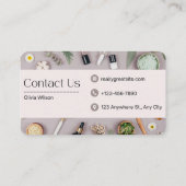 huidverzorgingswinkel visitekaartje (Achterkant)