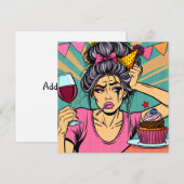 Huil als je Pop wilt worden van Art Birthday Kaart (Voorkant / Achterkant)