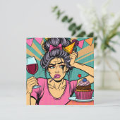 Huil als je Pop wilt worden van Art Birthday Kaart (Staand voorkant)