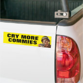 Huil meer commies bumpersticker (Op Truck)