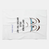 Huil niet om gemorste... Wat dat ook was Theedoek (Horizontaal)