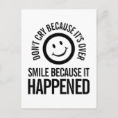 Huil niet omdat het over het briefkaart van de gli (Voorkant)