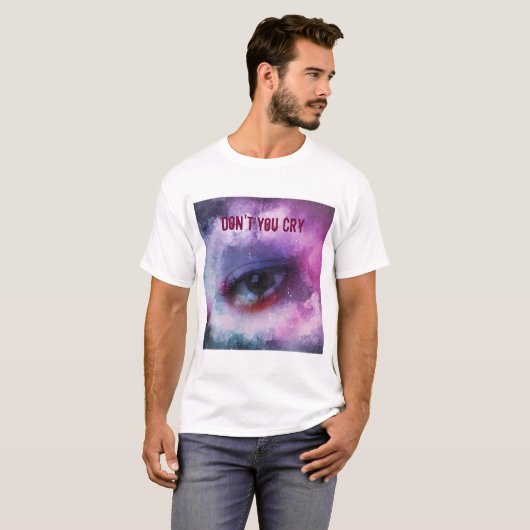Huil niet t-shirt (Voorkant volledig)