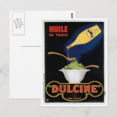 Huile de Table Dulcine Food and Art Briefkaart (Voorkant / Achterkant)
