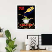 Huile de Table Dulcine  Food and Art Poster (Thuiskantoor)