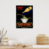 Huile de Table Dulcine  Food and Art Poster (Keuken)