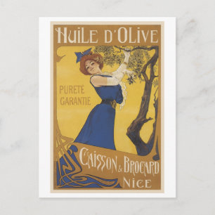 Huile D'Olive Vintage Ad Briefkaart