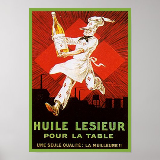 Huile Lesieur Vintage Ad Poster (Voorkant)