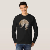 Huile Wolf Roofdier Bosdier Volle Maan Wolf T-shirt (Voorkant volledig)
