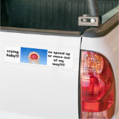 huilen-baby bumpersticker (Op Truck)