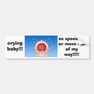 huilen-baby bumpersticker