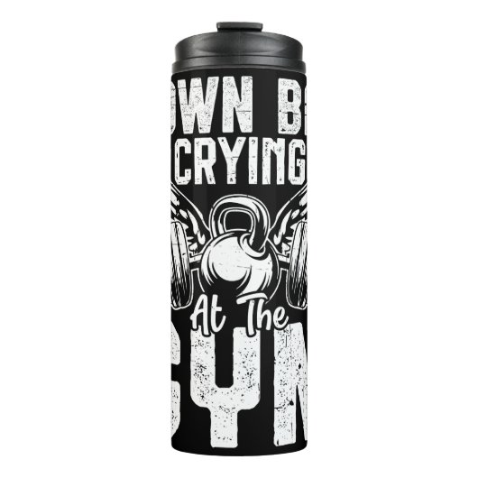Huilen bij de Gym Graphic Thermosbeker (Voorkant)