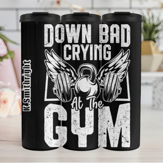 Huilen bij de Gym Graphic Thermosbeker