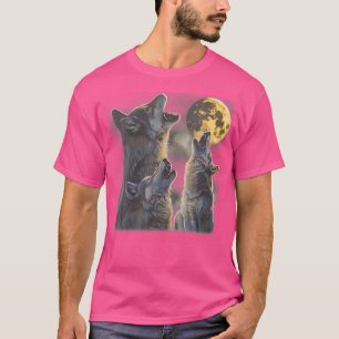 Huilen bij de maan Wolven Cool Mountain Wolf Anim T-shirt