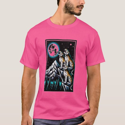Huilen bij de maantijger t-shirt (Voorkant)