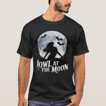 Huilen bij de Moon Halloween T-shirt