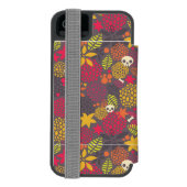 Huilen en bloemen. incipio iPhone portemonnee hoesje (Agenda Achterkant)