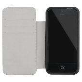 Huilen en bloemen. incipio iPhone portemonnee hoesje (Binnenzijde)