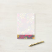 Huilen en bloemen. post-it® notes (Op bureau)