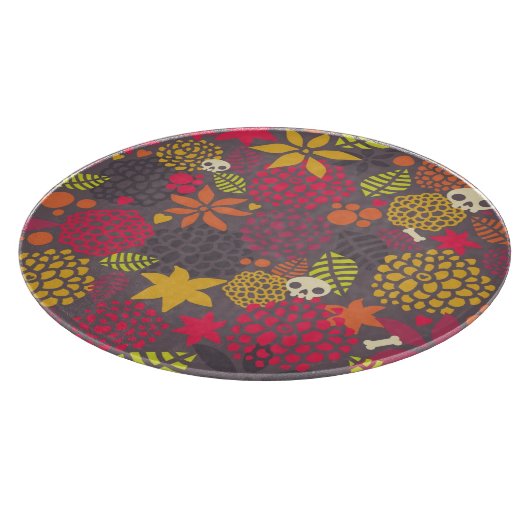 Huilen en bloemen. snijplank (Hoek)