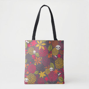 Huilen en bloemen. tote bag