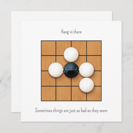 Huilen Goishi in Atari Custom White Note Kaart (Voorkant / Achterkant)