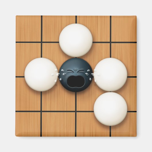 Huilen Goishi in Atari Grappige Igo Magneet (Voorkant)