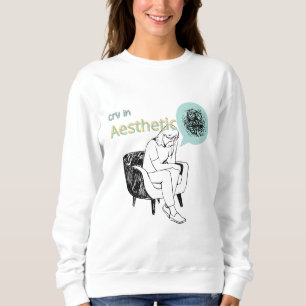 Huilen in Aesthetics Sweatshirt – Emotionele Kunst