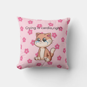 Huilen is cardio, toch? Knuffel kussen van huile