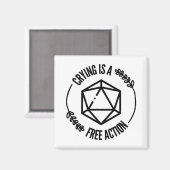 Huilen is een Free Action Magnet (Voorkant / Achterkant)