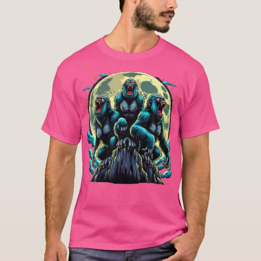 Huilen naar de maan Gorilla T-shirt (Voorkant)