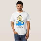 Huilen op de Inside Happy Man T-shirt (Voorkant volledig)