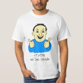 Huilen op de Inside Happy Man T-shirt (Voorkant)